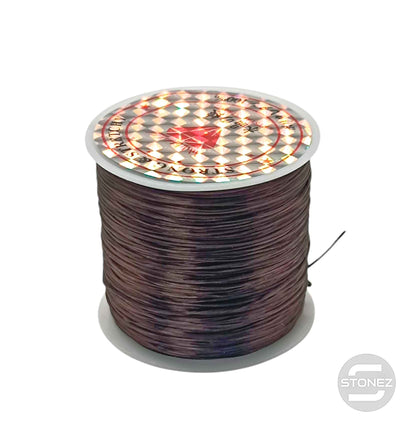 600202907 Hilo Elastico Fino Color Marron 40 Metros Aprox - stonez