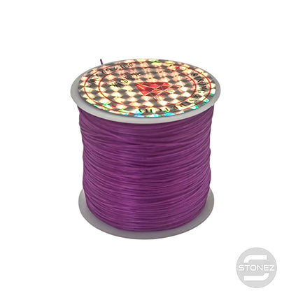 600202907 Hilo Elastico Fino Color Morado 40 Metros Aprox