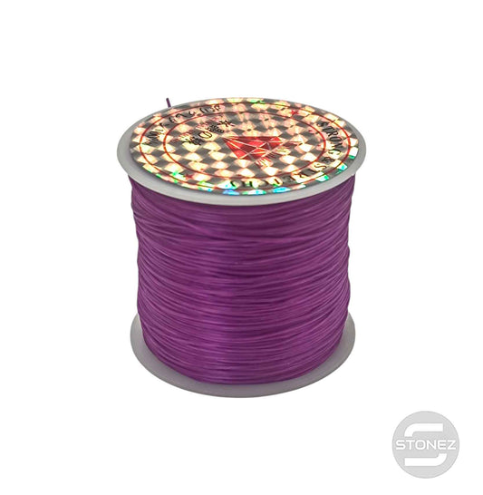 600202907 Hilo Elastico Fino Color Morado 40 Metros Aprox