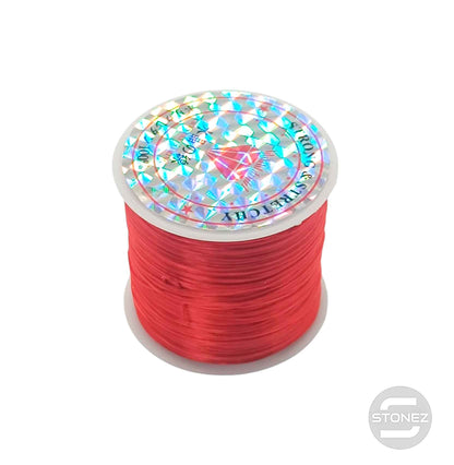 600202907 Hilo Elastico Fino Color Rojo 40 Metros Aprox - stonez