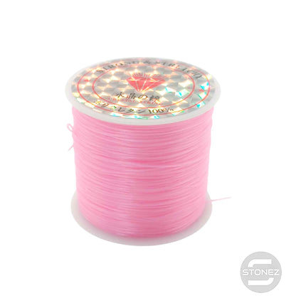 600202907 Hilo Elastico Fino Color Rosa 40 Metros Aprox