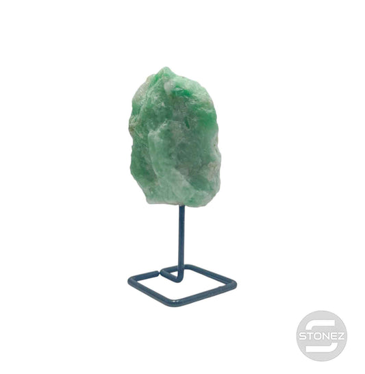 600203547 Piedra Natural Amazonita En Bruto Con Base De Metal Altura 10 Cms Aprox (La Pieza Puedes Ser Ligeramente Diferente A La Foto)