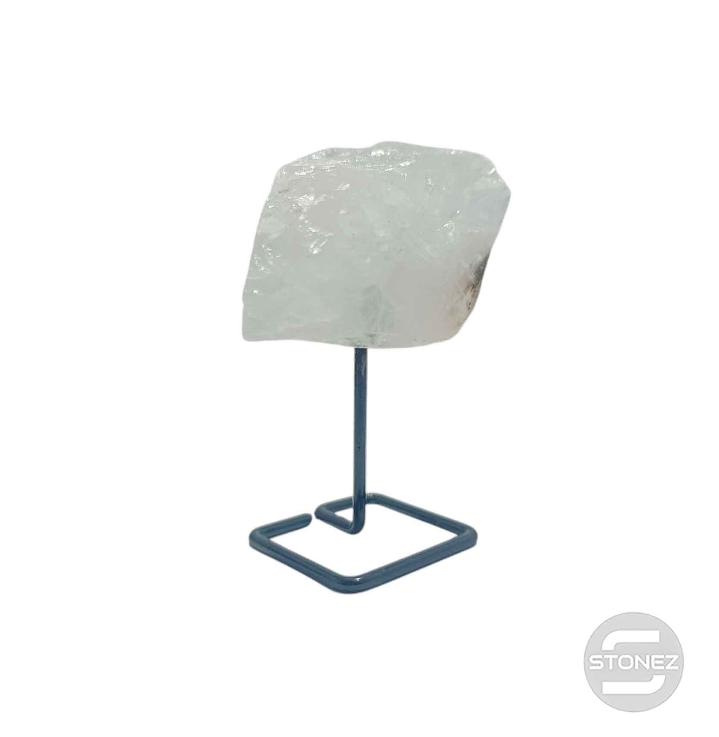 600203547 Piedra Natural Cuarzo Blanco En Bruto Con Base De Metal Altura 10 Cms Aprox (La Pieza Puedes Ser Ligeramente Diferente A La Foto)