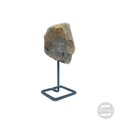 600203547 Piedra Natural Jaspe Cobra En Bruto Con Base De Metal Altura 10 Cms Aprox (La Pieza Puedes Ser Ligeramente Diferente A La Foto)