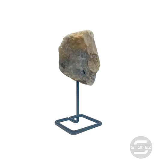 600203547 Piedra Natural Jaspe Cobra En Bruto Con Base De Metal Altura 10 Cms Aprox (La Pieza Puedes Ser Ligeramente Diferente A La Foto)