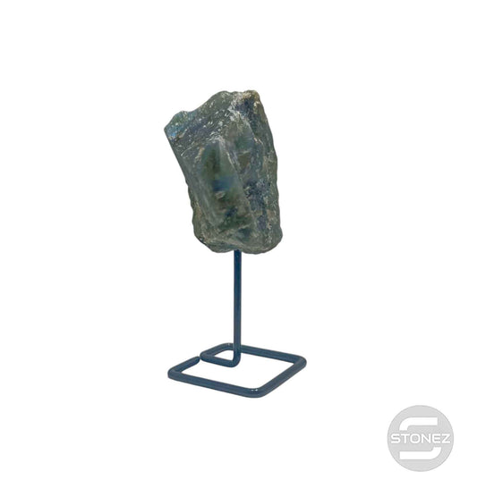 600203547 Piedra Natural Labradorita En Bruto Con Base De Metal Altura 10 Cms Aprox (La Pieza Puedes Ser Ligeramente Diferente A La Foto)