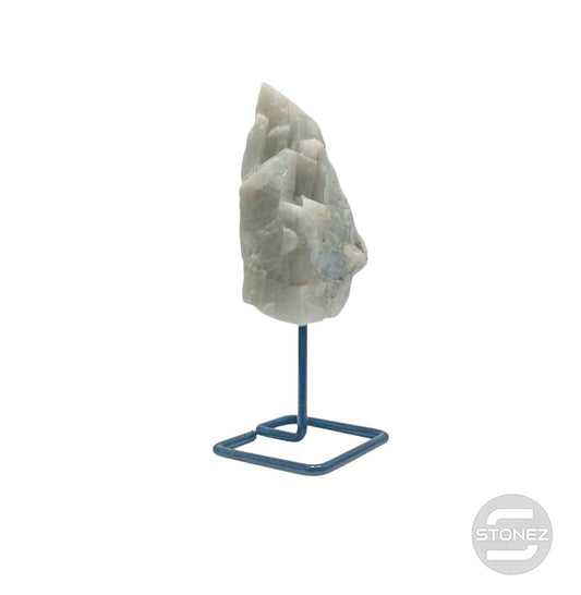 600203547 Piedra Natural Piedra Luna En Bruto Con Base De Metal Altura 10 Cms Aprox (La Pieza Puedes Ser Ligeramente Diferente A La Foto)