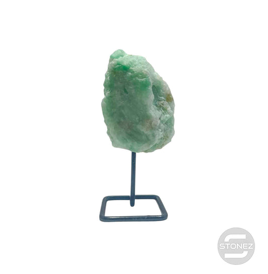 600203547 Piedra Natural Amazonita En Bruto Con Base De Metal Altura 10 Cms Aprox (La Pieza Puedes Ser Ligeramente Diferente A La Foto)