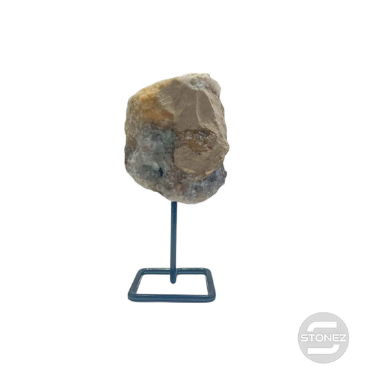 600203547 Piedra Natural Jaspe Cobra En Bruto Con Base De Metal Altura 10 Cms Aprox (La Pieza Puedes Ser Ligeramente Diferente A La Foto)