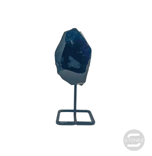 600203547 Piedra Natural Obsidiana En Bruto Con Base De Metal Altura 10 Cms Aprox (La Pieza Puedes Ser Ligeramente Diferente A La Foto)