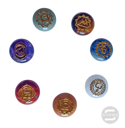 Juego 7 Chakras En Forma Disco 20 MM 600103598