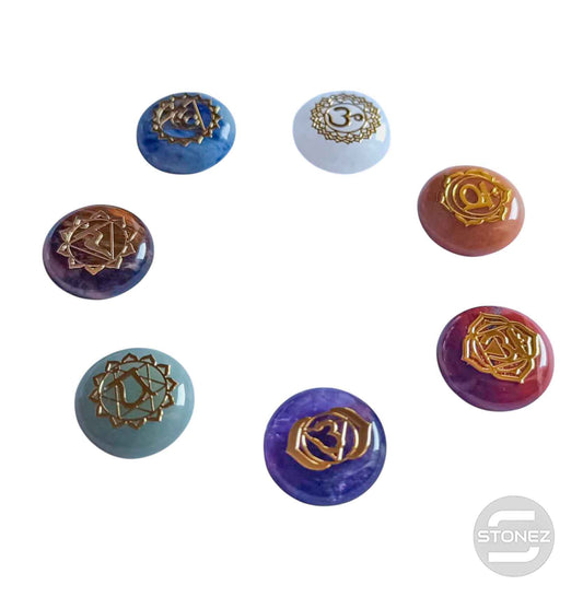 600203598 Juego 7 Chakras En Forma Disco 20 MM