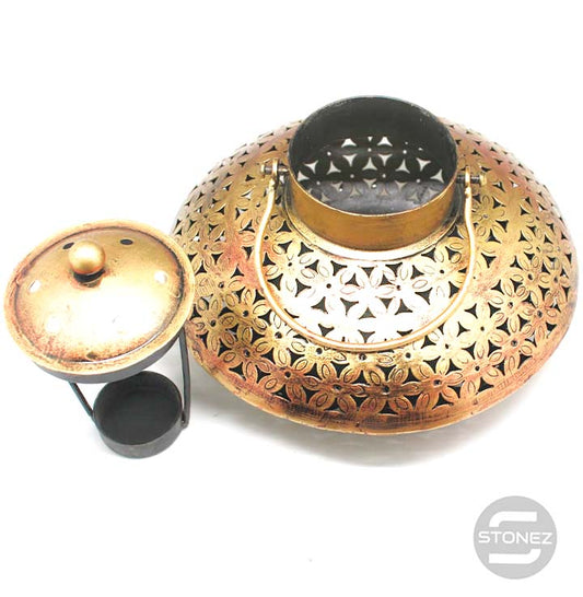 600301592 Portavelas De Metal 23 x 15 Cms Aprox
