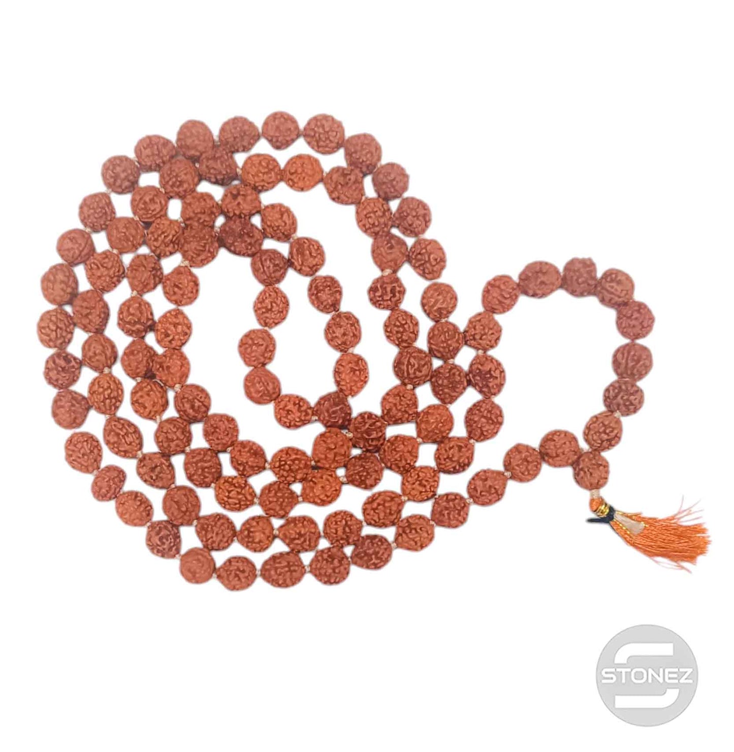 600301603 Japa Mala 108 Cuentas Rudraksha Bola 9 mm