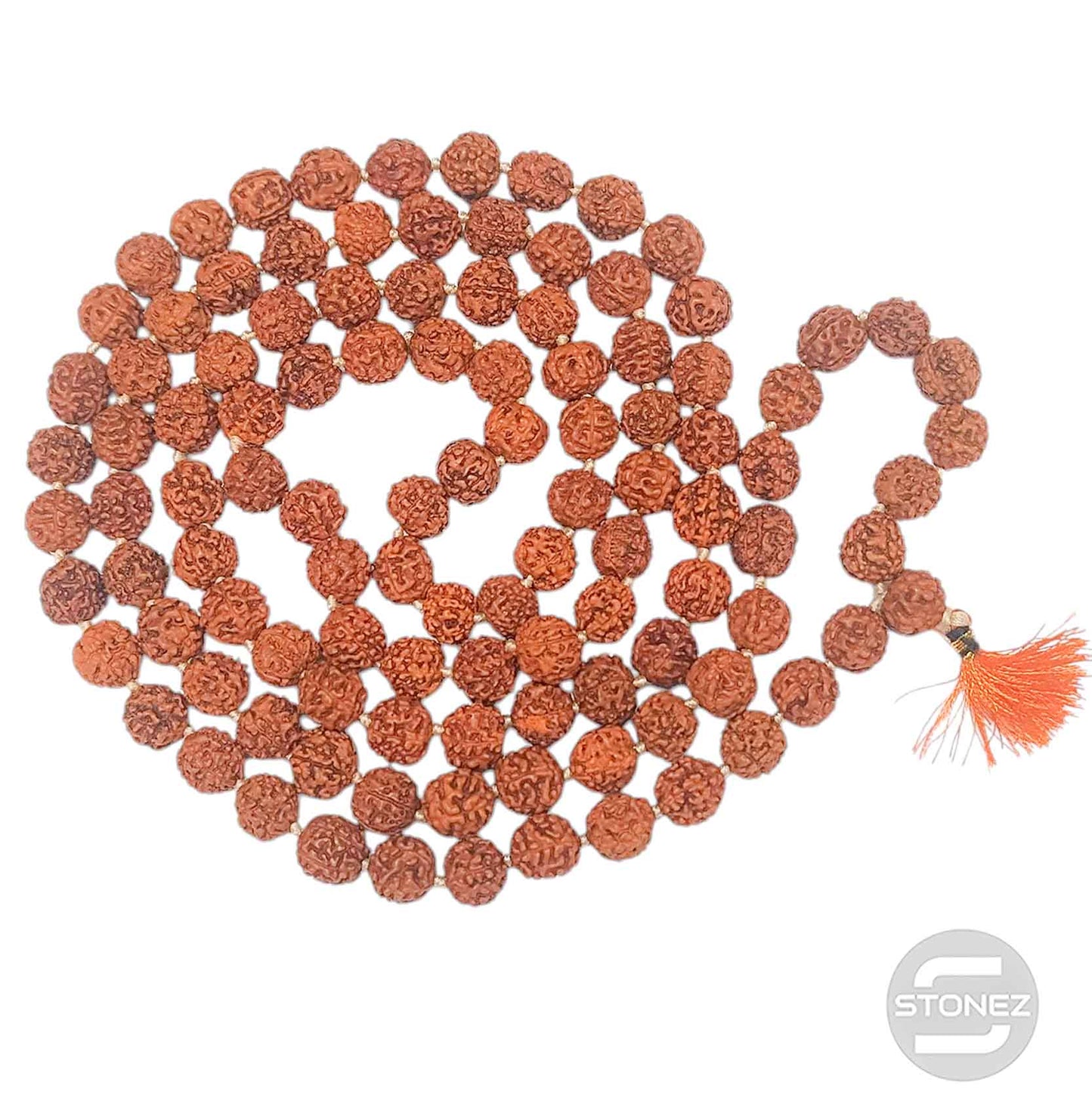 600301604 Japa Mala 108 Cuentas Rudraksha Bola 10 mm