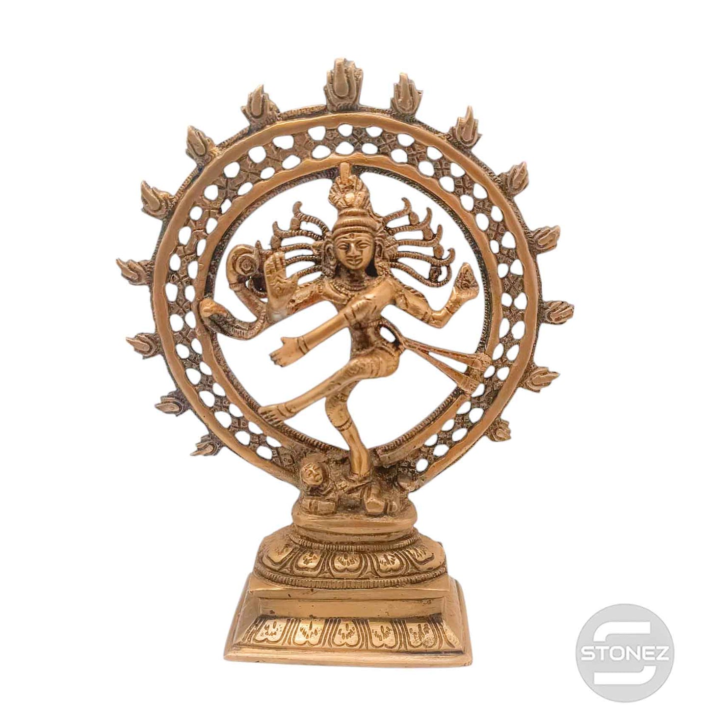 600302999 Figura En Latón Shiva (Natraj)  25x19 Cms y 1400 - 1500 Gramos Aprox