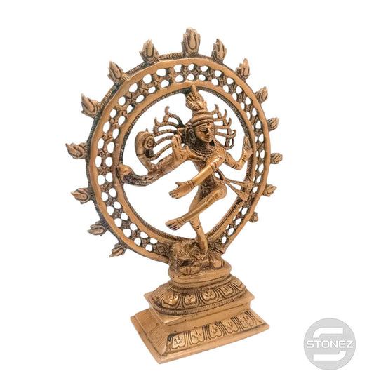 600302999 Figura En Latón Shiva (Natraj)  25x19 Cms y 1400 - 1500 Gramos Aprox
