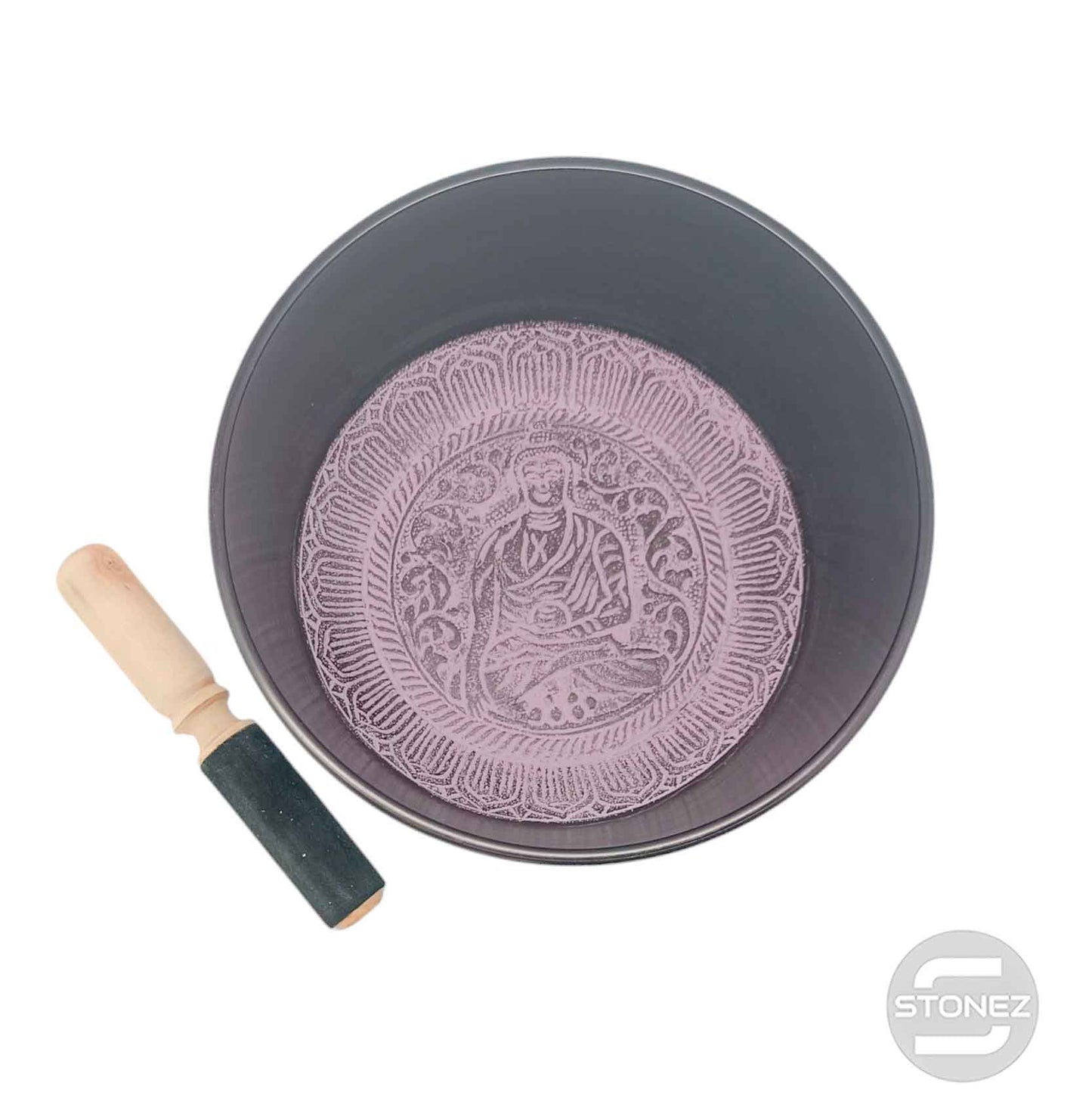 600303004 Cuenco Tibetano 4 Metales  22 Cms Aprox Color Morado