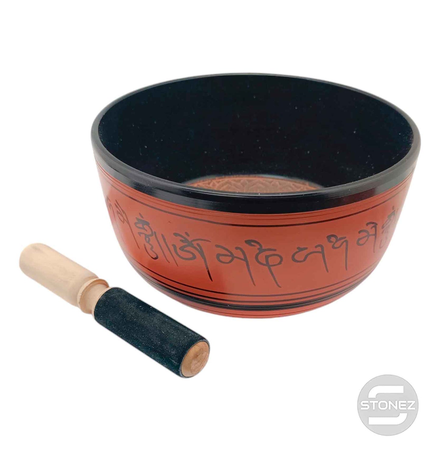 600303004 Cuenco Tibetano 4 Metales  22 Cms Aprox Color Naranja