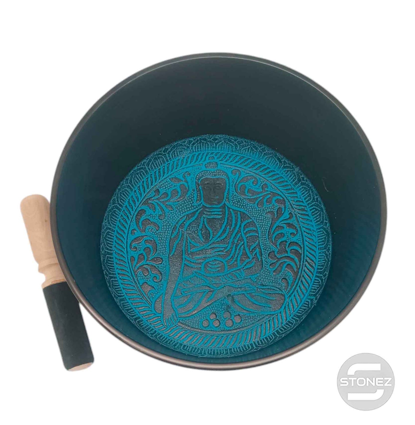 600303007 Cuenco Tibetano 4 Metales  25 Cms Aprox Color Azul