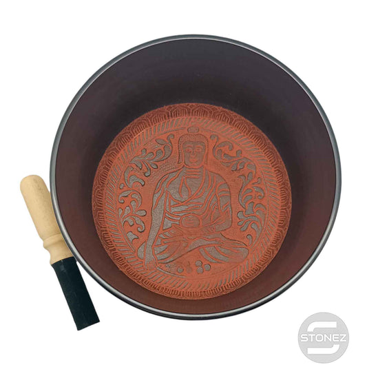 600303007 Cuenco Tibetano 4 Metales  25 Cms Aprox Color Rojo
