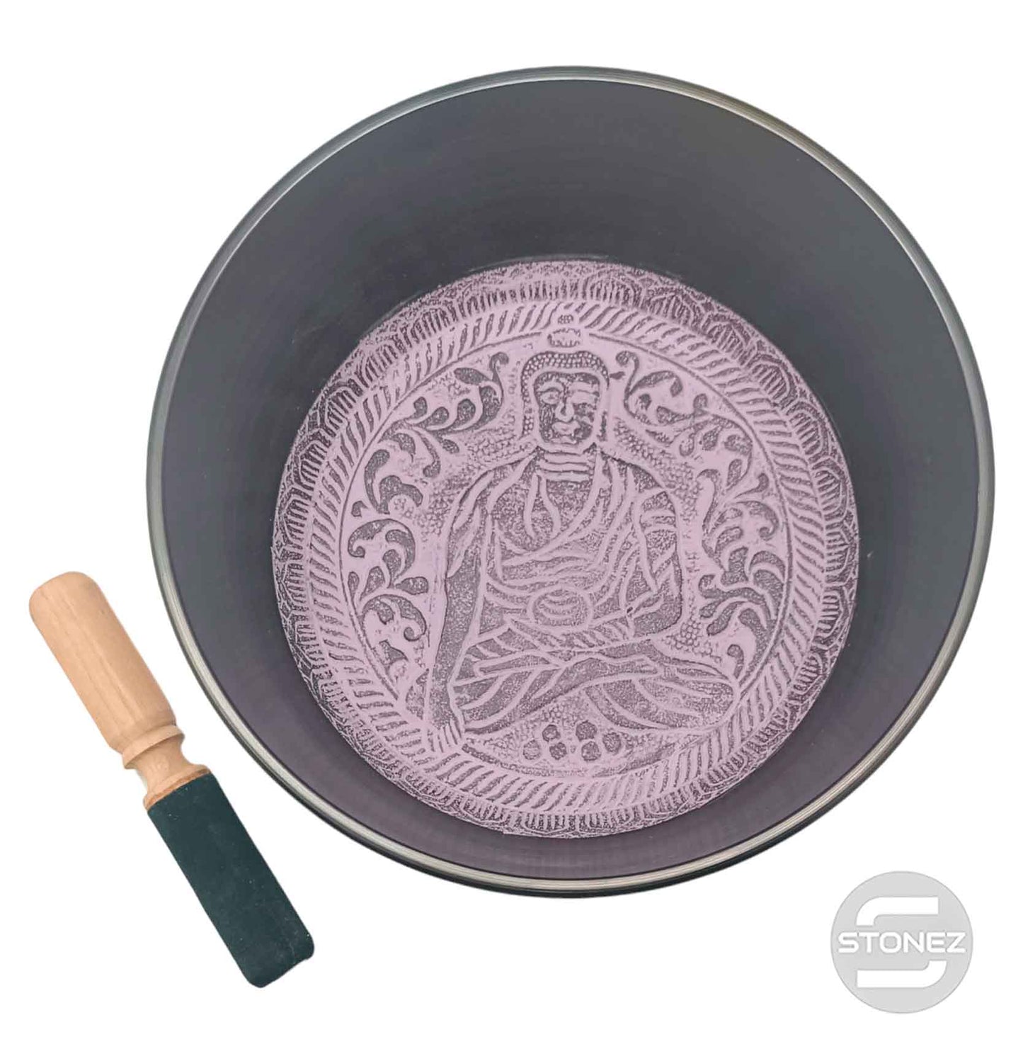 600303007 Cuenco Tibetano 4 Metales  25 Cms Aprox Color Morado