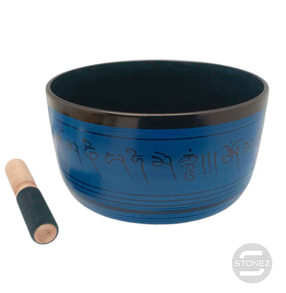 600303007 Cuenco Tibetano 4 Metales 25 Cms Aprox Color Azul