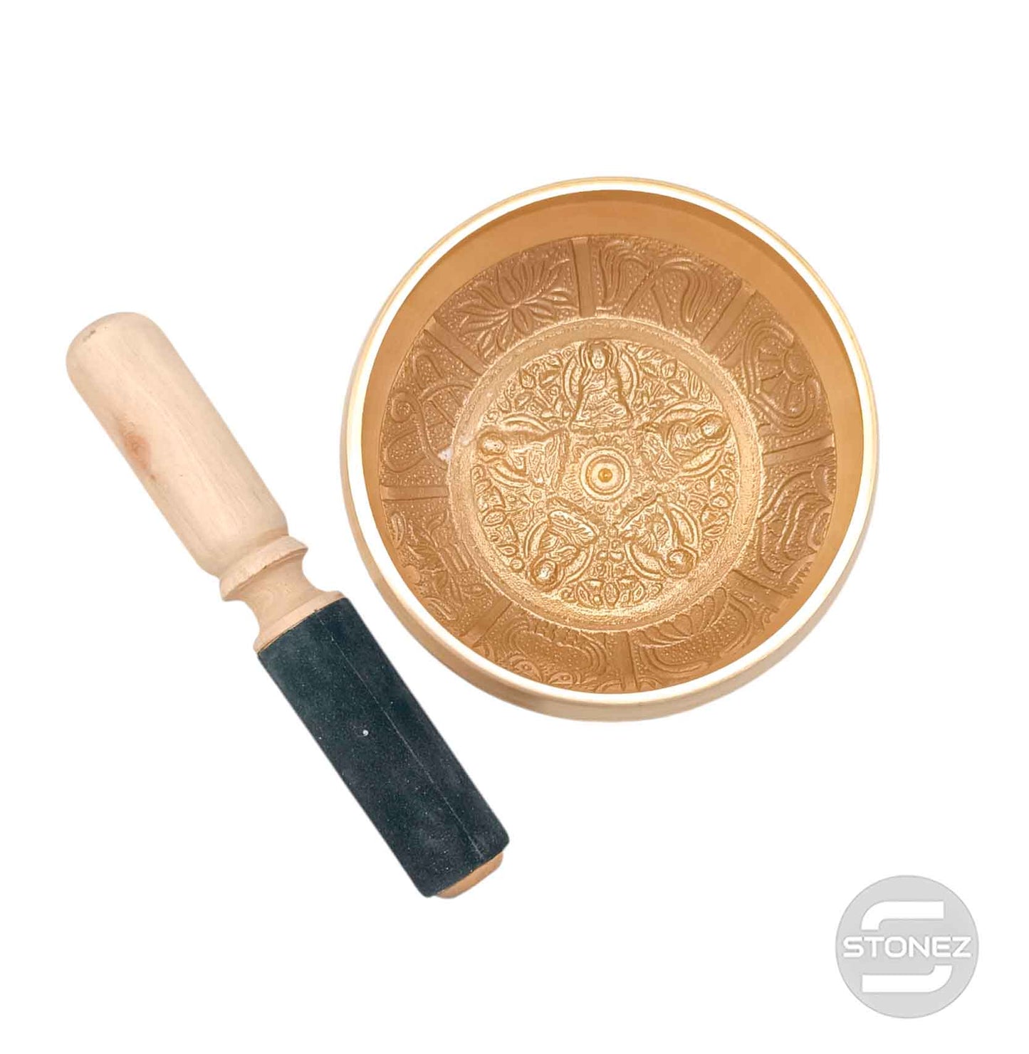600303031 Cuenco Tibetano 4 Metales 12,5 Cms Aprox Color Dorado Grabado Dorge/Sri Yantra