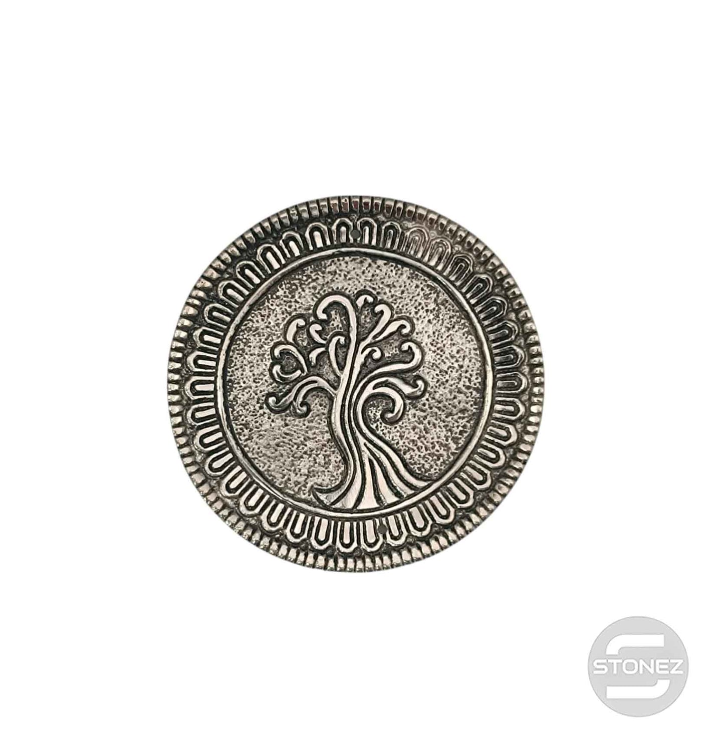 600303070-01 Porta Incienso De Metal 8,5 Cms Aprox Arbol De La Vida
