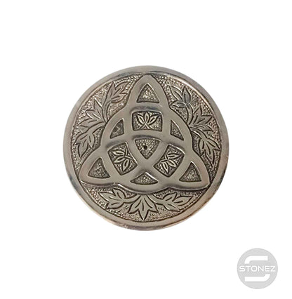 600303070-03 Porta Incienso De Metal 10 Cms Aprox Triqueta - stonez