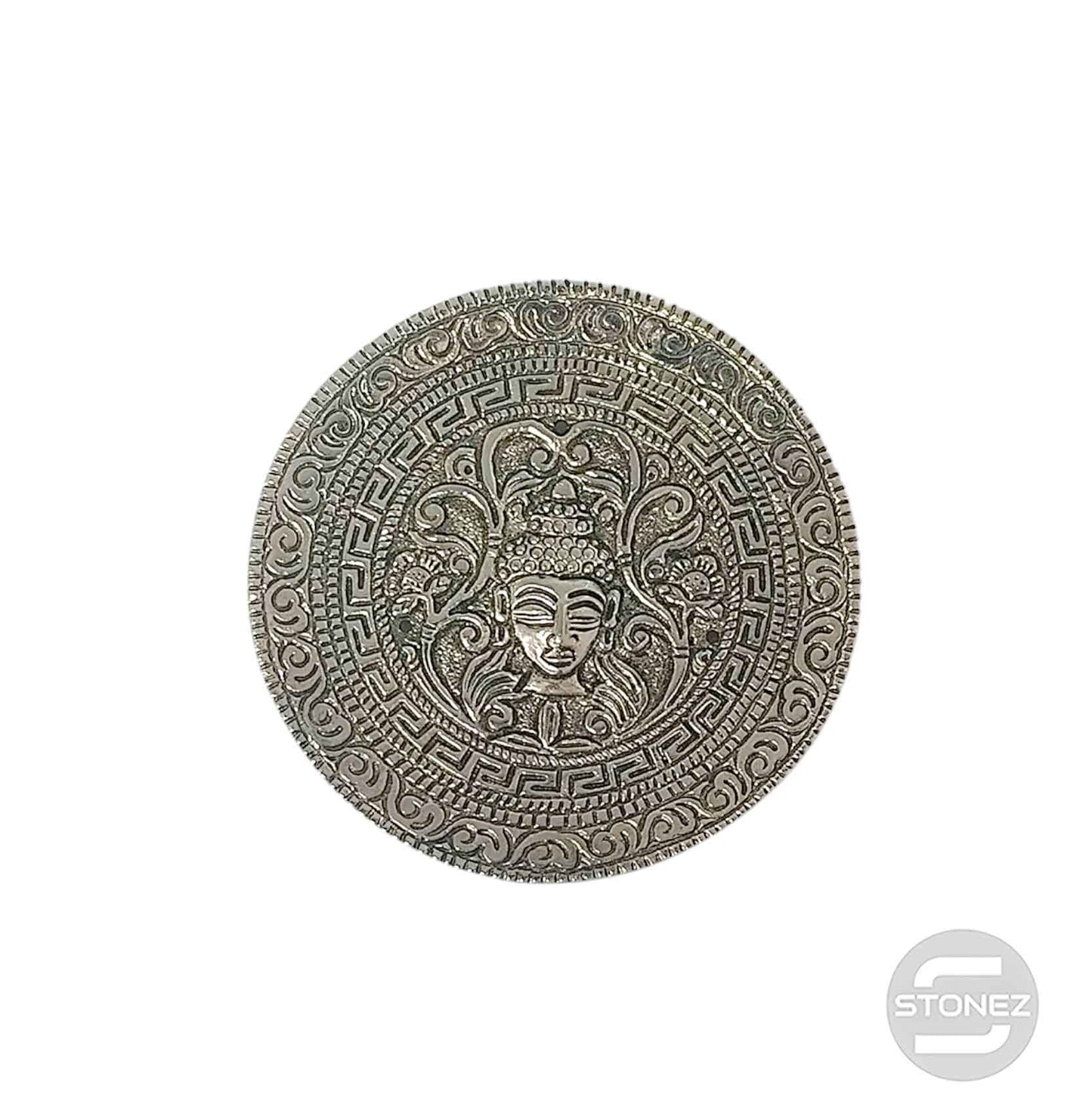 600303070-08 Porta Incienso De Metal Buda 9,5 Cms Aprox