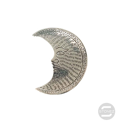 600303070-11 Porta Incienso De Metal Media Luna 11 Cms Aprox - stonez