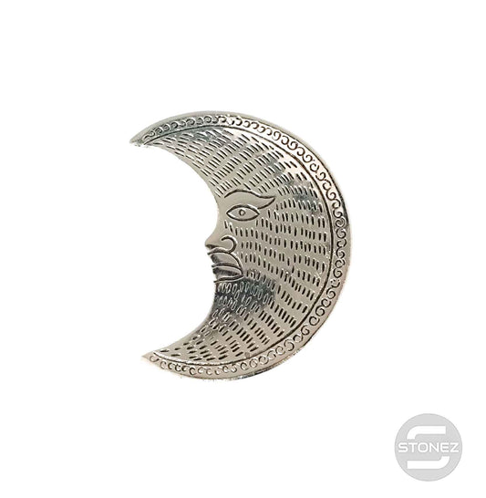600303070-11 Porta Incienso De Metal Media Luna 11 Cms Aprox