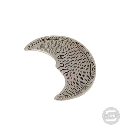 600303070-11 Porta Incienso De Metal Media Luna 11 Cms Aprox - stonez