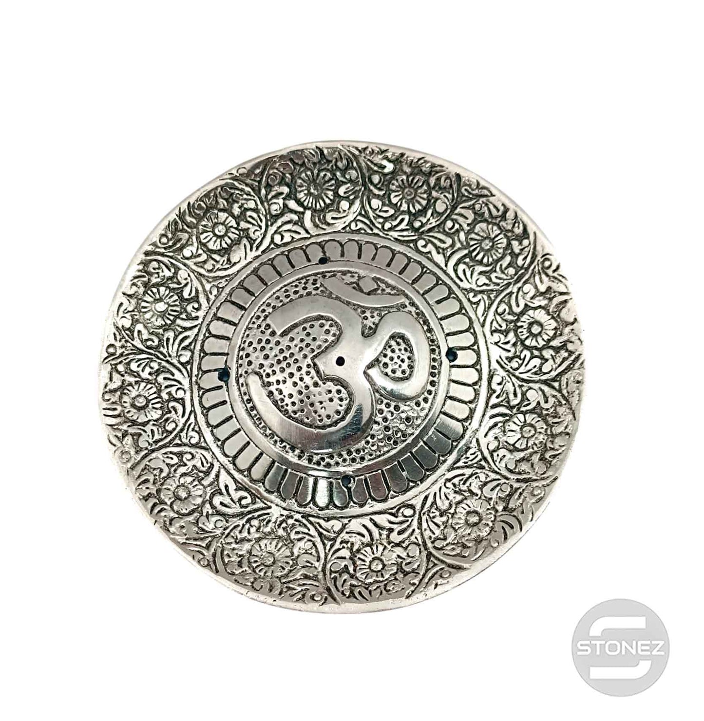 600303252-03 Porta Incienso Metal Simbolo Om 11 Cms Aprox