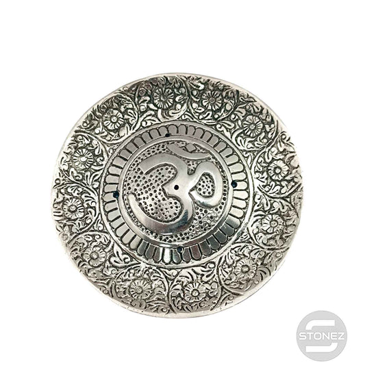 600303252-03 Porta Incienso Metal Simbolo Om 11 Cms Aprox