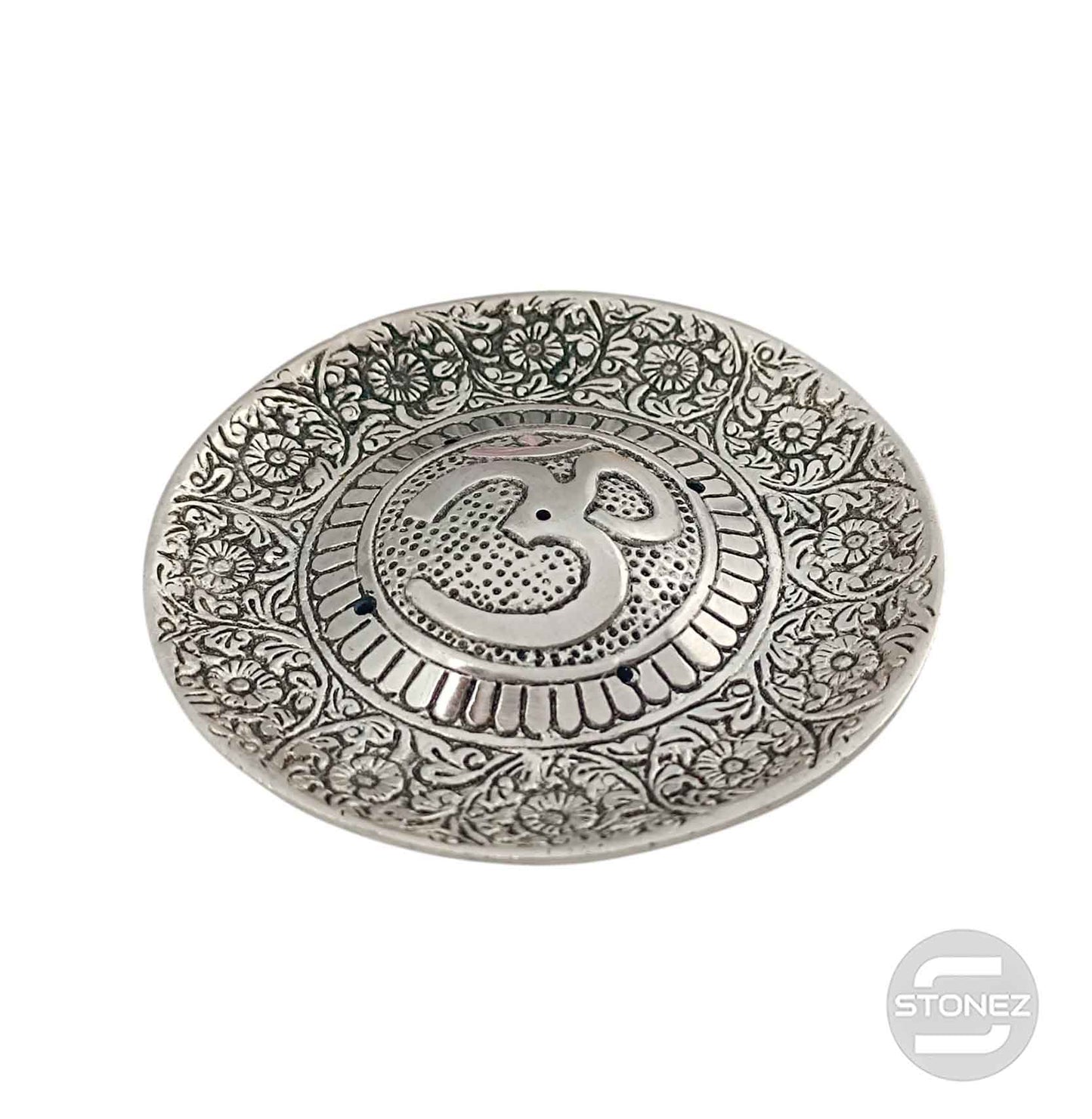 600303252-03 Porta Incienso Metal Simbolo Om 11 Cms Aprox