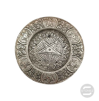 600303252-09 Porta Incienso Metal Pentagrama 12 Cms Aprox