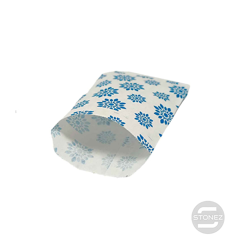 Cargue la imagen en el visor de la galería, 600501825 Sobres De Papel Estampado Flor Azul 7,5x10 Cms Aprox 100 uds
