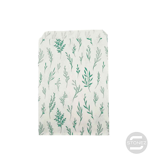 600502038 Sobres De Papel Estampado Flor Verde 12,5x20 Cms Aprox 100 Uds