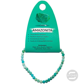 600601861 Pulsera Facetada Amazonita 4 mm