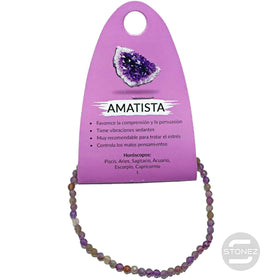 600601862 Pulsera Facetada Amatista 3 mm