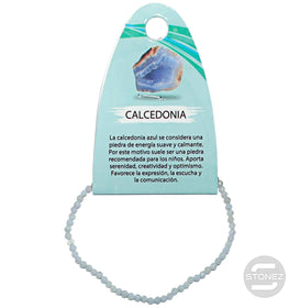 600601874 Pulsera Facetada Calcedonia 3 mm