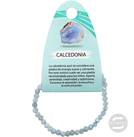 600601875 Pulsera Facetada Calcedonia 4 mm