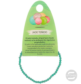 600601894 Pulsera Facetada Jade Teñido 3 mm