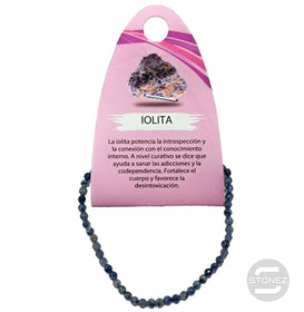 600601923 Pulsera Facetada Iolita 3 mm