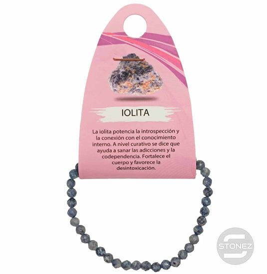 600601924 Pulsera Facetada Iolita 4 mm