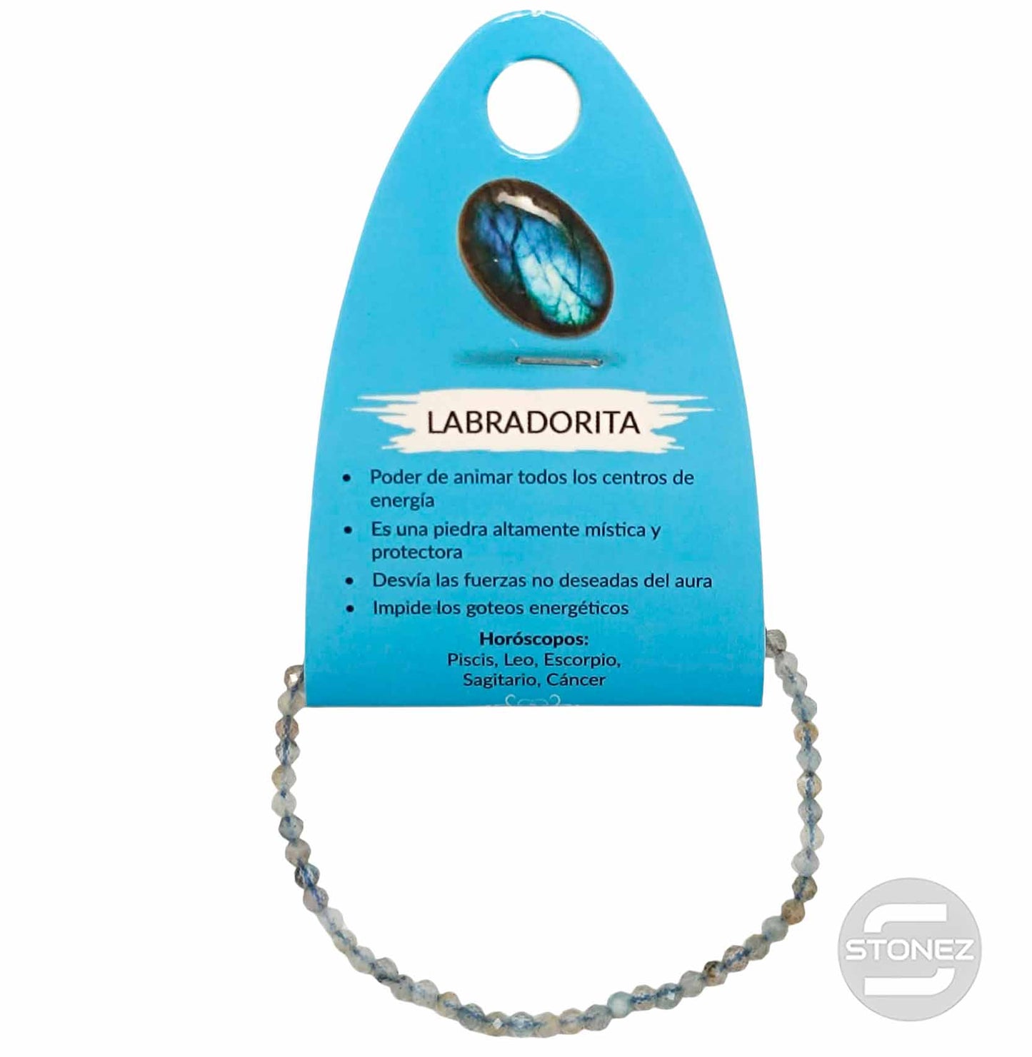 600601927 Pulsera Facetada Labradorita 3 mm