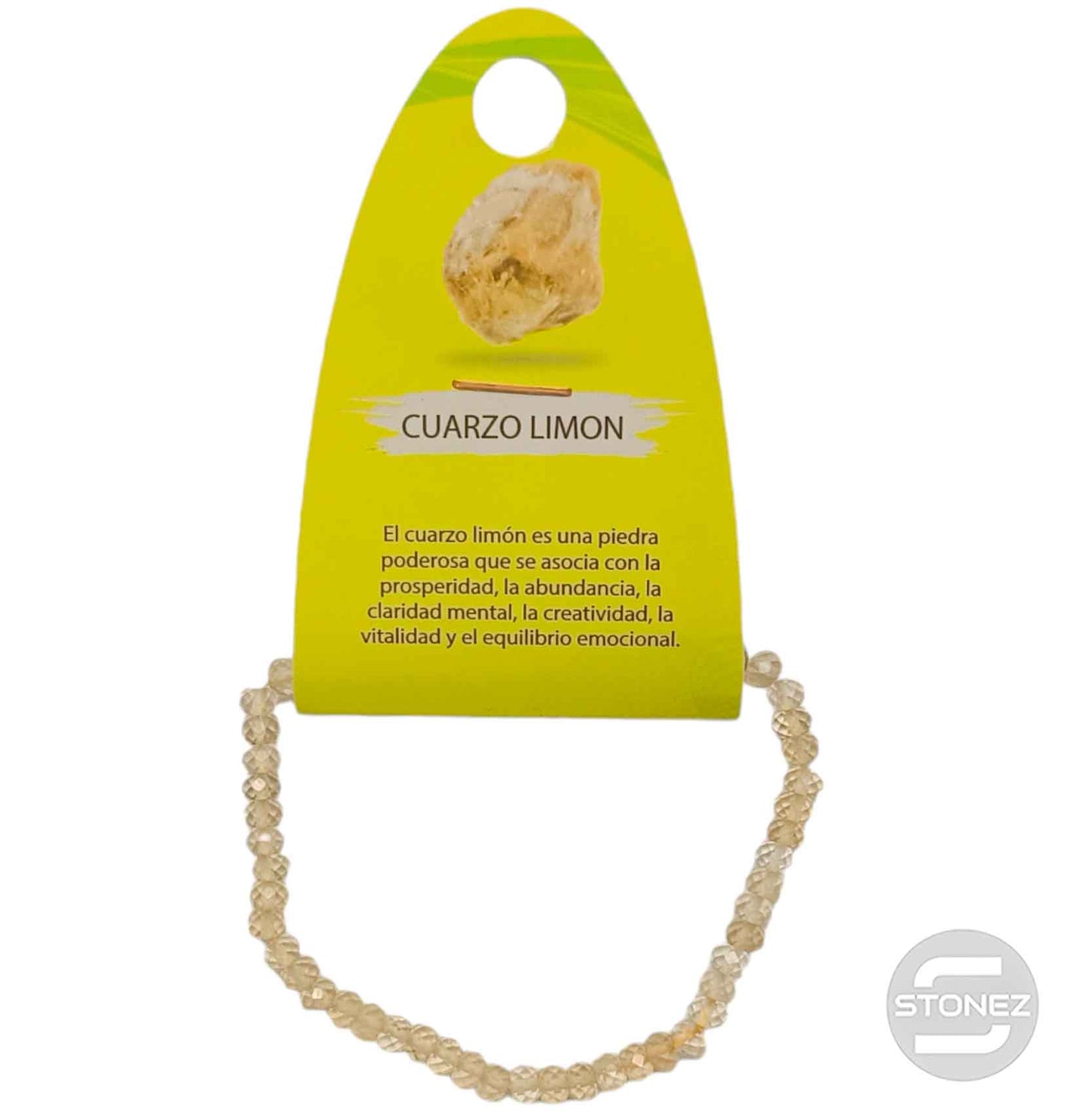 600601938 Pulsera Facetada Curzo Limn 3X5 mm