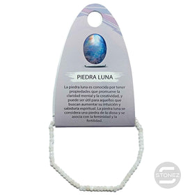 600601941 Pulsera Facetada Piedra Luna 2X3 mm